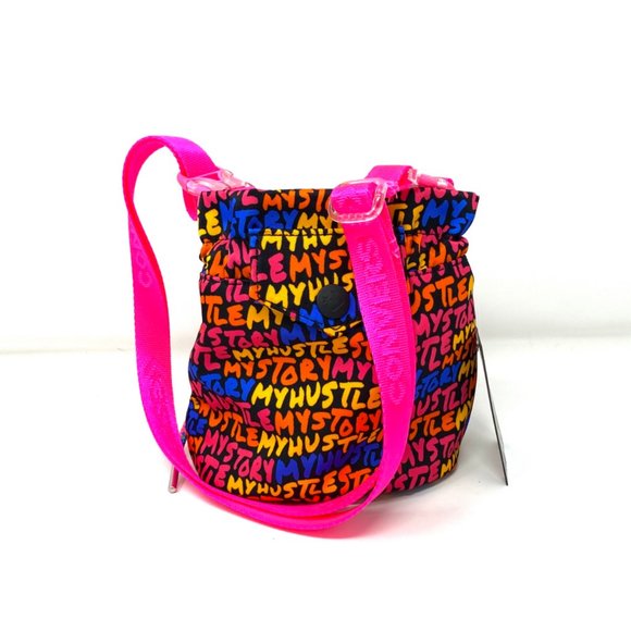 Converse Womens Bag 10021615-A01 MINI BUCKET CROSSBODY Canvas My Story My Hustle - Picture 3 of 5